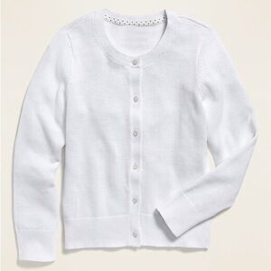 Elegant White Button-Up Cardigan